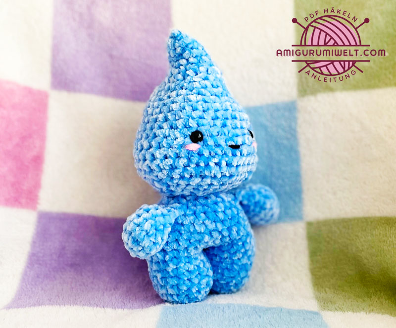 Häkelanleitung Amigurumi Puppe als Wassertropfen (2)