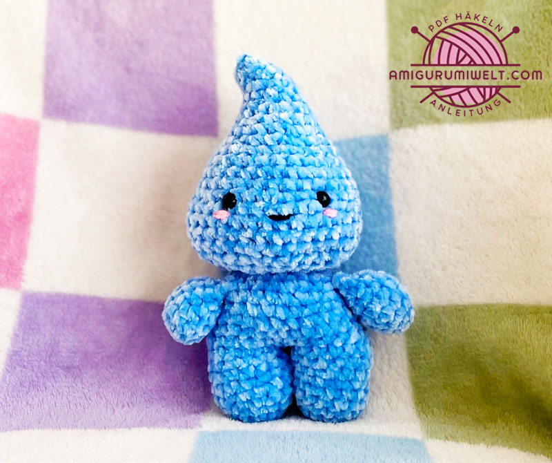 Häkelanleitung Amigurumi Puppe als Wassertropfen (3)