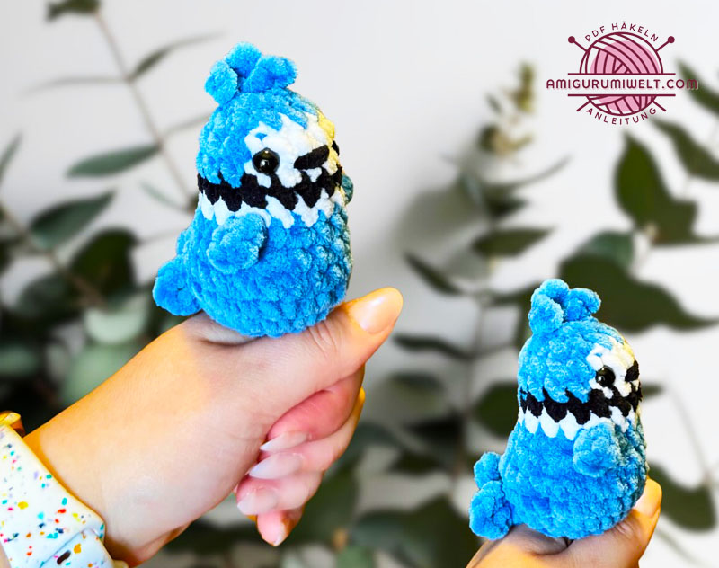 Amigurumi Blauhäher Anleitung für Anfänger (2)