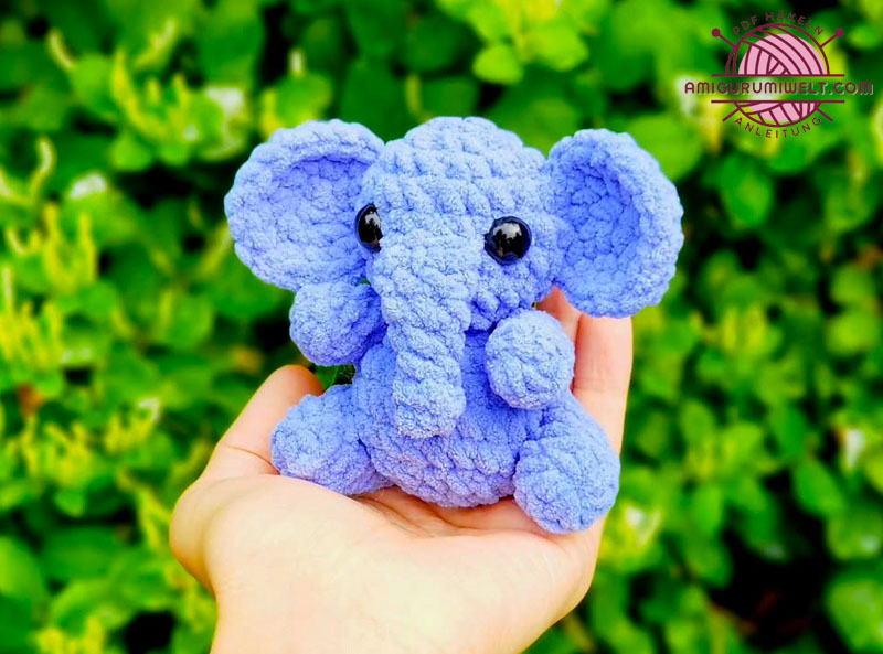 Elefanten Molly Häkeln Schlüsselanhänger PDF Anleitung (2)