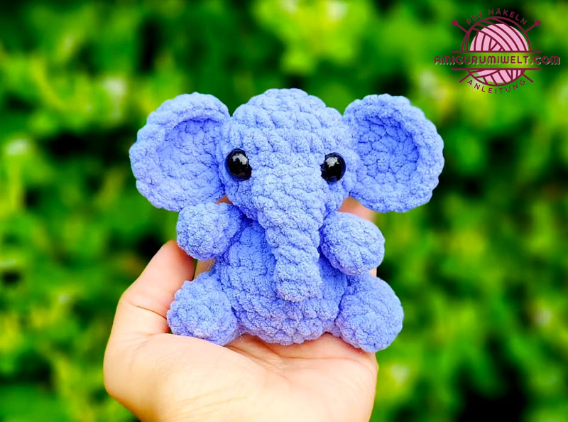 Elefanten Molly Häkeln Schlüsselanhänger PDF Anleitung (3)