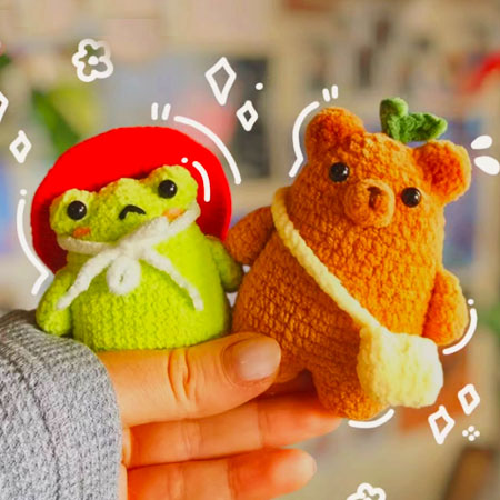 Frosch und Bär Freunde Häkeln Anleitung im PDF (1)