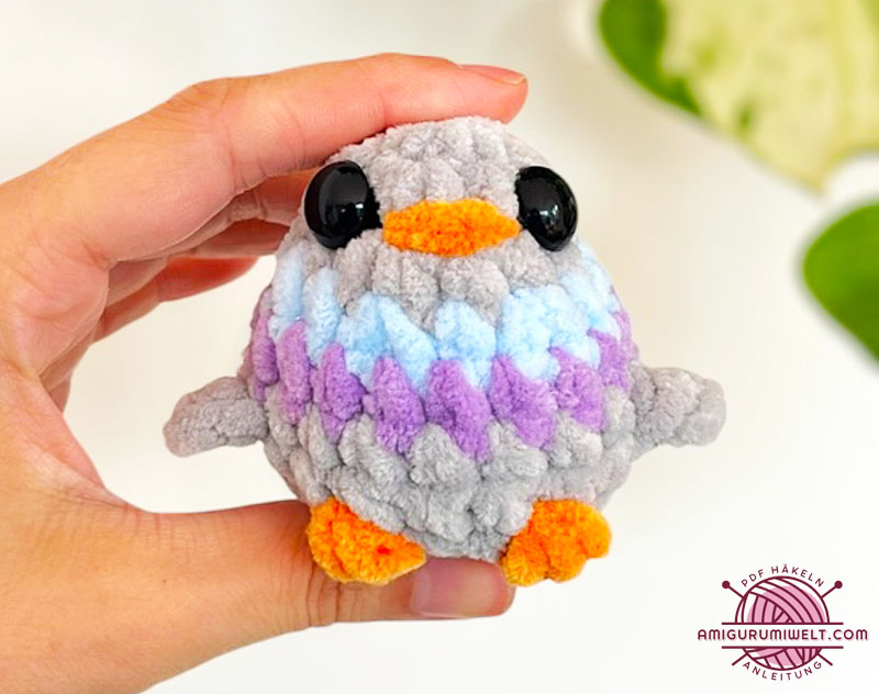 Verwirrte Taube Häkeln in 30 Minuten Anleitung (2)