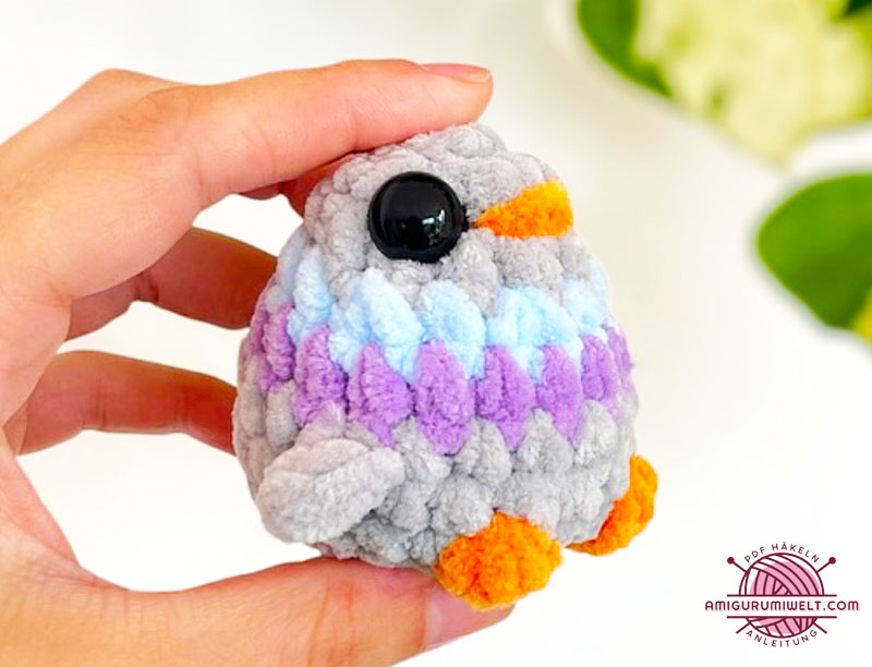 Verwirrte Taube Häkeln in 30 Minuten Anleitung (3)